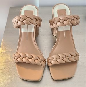 Dolce vita block braided heels